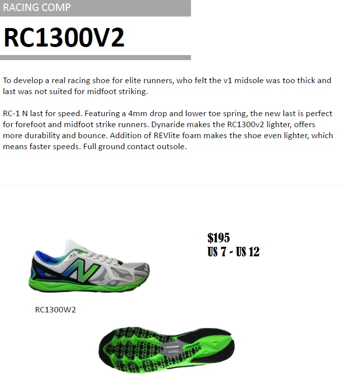 new balance rc 1300 review